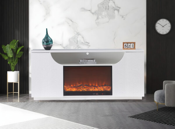 Rosario White TV Stand