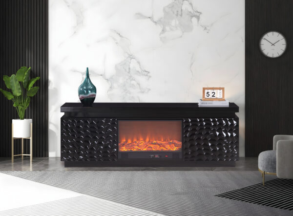 Bogota Black TV Stand