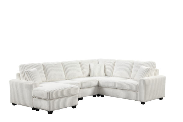 Lyon White LAF Chaise
3-Pc Sectional Chaise