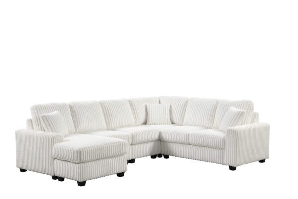 Lyon White LAF Chaise
3-Pc Sectional Chaise
