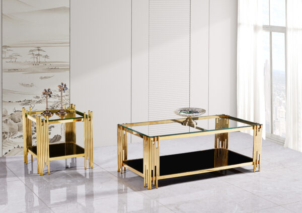 Columbus Gold/Black Coffee Table