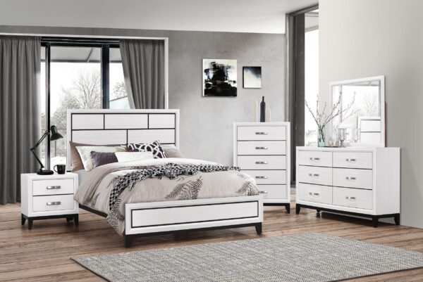 Caroline White B128 Twin 5 Piece Set