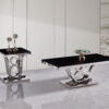 Da Vinci Silver/Black End Table