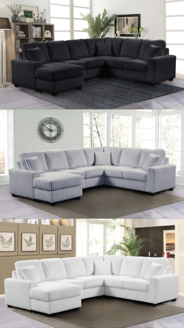 Lyon Gray LAF Chaise
3-Pc Sectional Chaise
