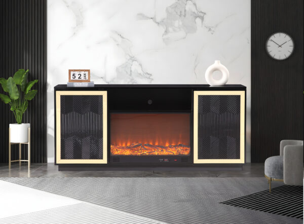 Quito Black TV Stand