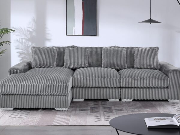 London Gray 3 Piece Sectional LAF Chaise
3-Pc RAF Sectional Right Chaise