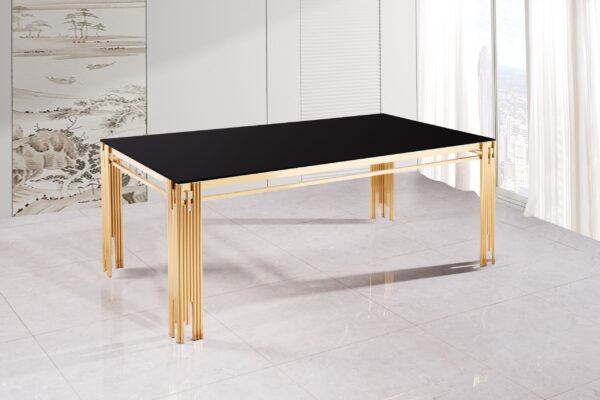 Columbus Gold/Black Dining Table