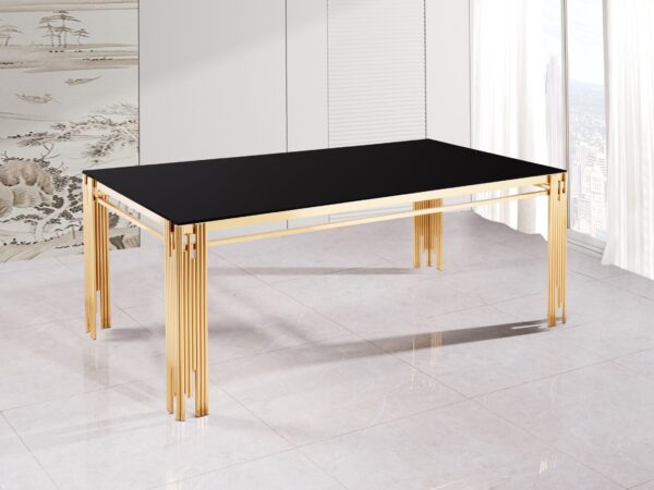 Columbus Gold/Black Dining Table