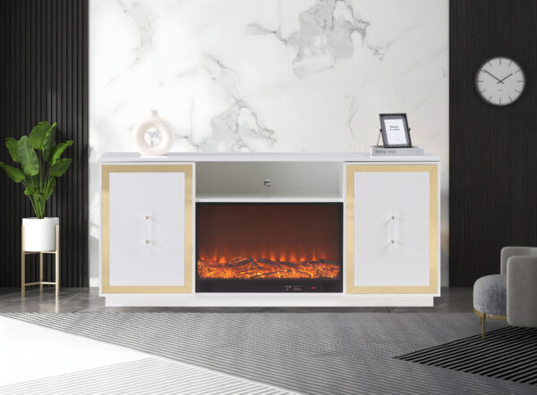 Cali White TV Stand