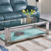 Columbus Silver/White Coffee Table