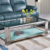 Columbus Silver/White Coffee Table