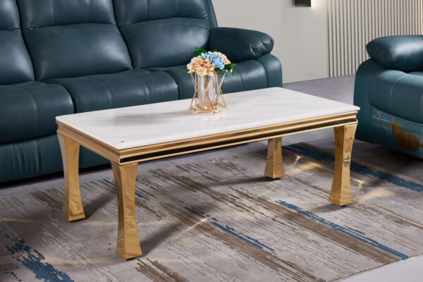 Gandhi Gold/White Coffee Table