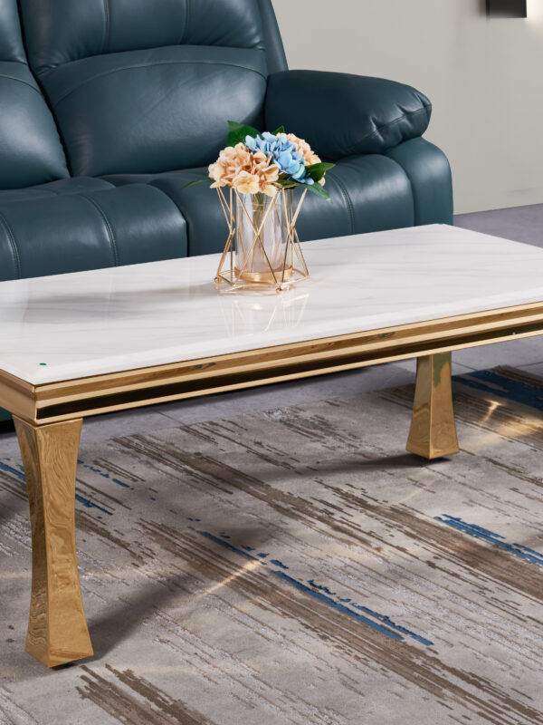 Gandhi Gold/White Coffee Table