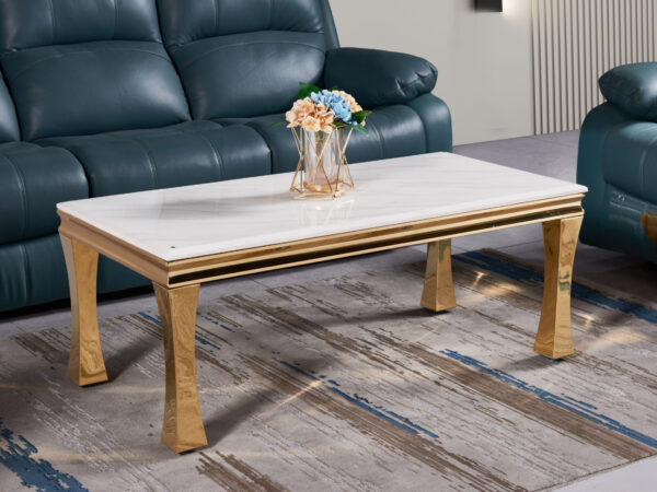 Gandhi Gold/White Coffee Table