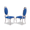 Olaf Blue & Silver Dining Chair