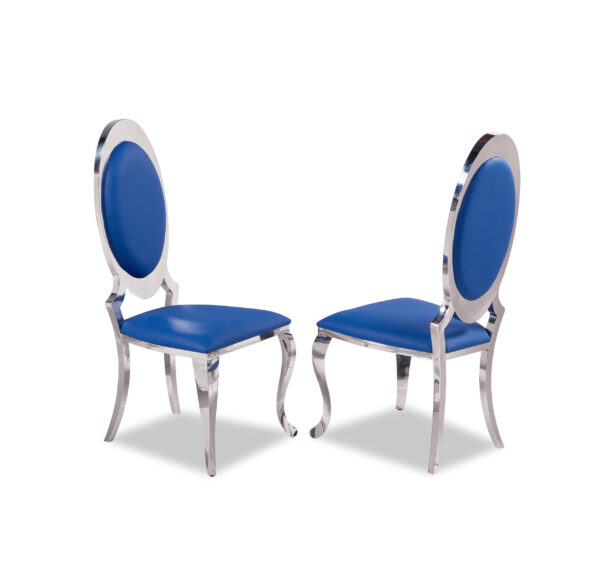 Olaf Blue & Silver Dining Chair
