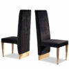 Cinderella Black &  Gold Dining Chair