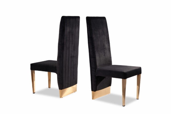 Cinderella Black &  Gold Dining Chair