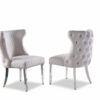 Stitch White & Silver Dining Chair