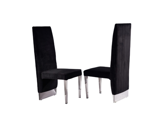 Cinderella Black & Silver Dining Chair