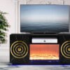 Santiago Black TV Stand