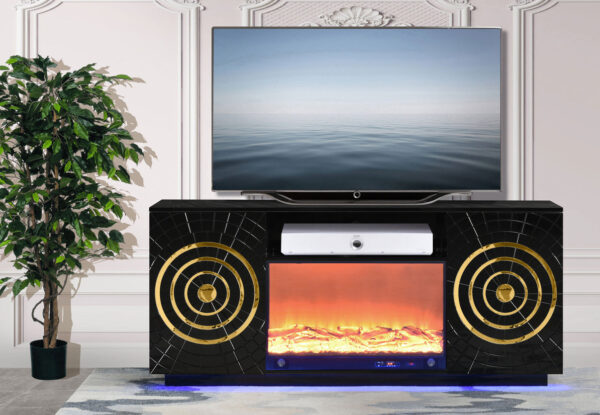 Santiago Black TV Stand