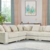 London Cream 5 Piece Sectional