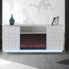 Salvador White TV Stand