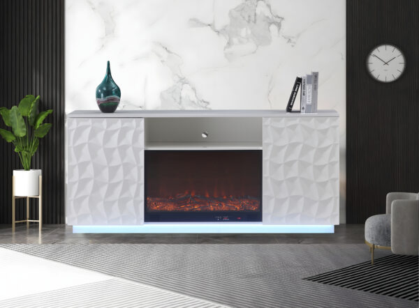 Salvador White TV Stand