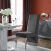 Cinderella Gray & Silver Dining Chair