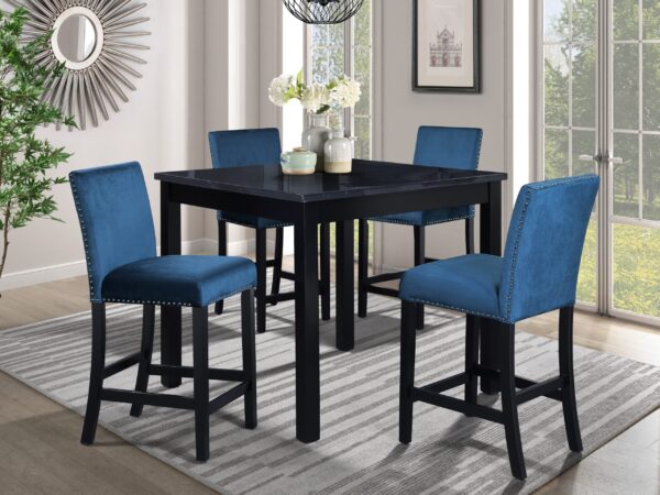 Leo Black/Blue 5 Piece