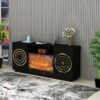 Santiago Black TV Stand