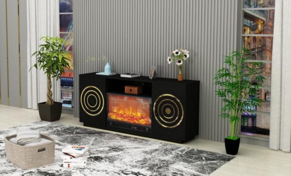 Santiago Black TV Stand