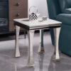 Gandhi Silver/White End Table