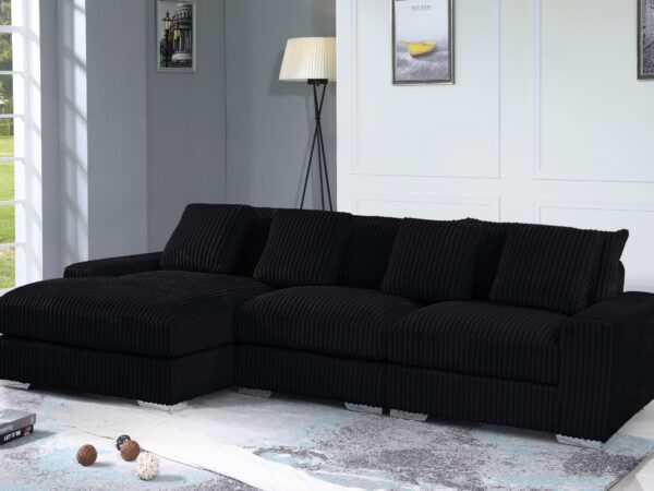 London Black 3 Piece Sectional LAF Chaise
3-Pc LAF?Sectional Left?Chaise