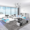 Nevada White & Black Sectional