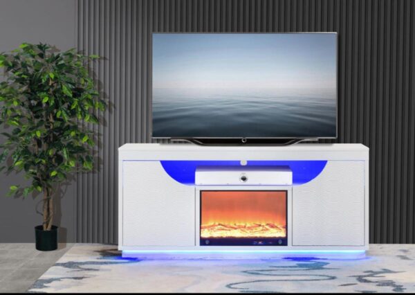 Rosario White TV Stand