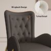Mulan Gray & Gold Dining Chair