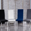 Cinderella White & Silver Dining Chair