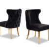 Stitch Black & Gold Dining Chair