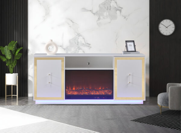 Cali White TV Stand