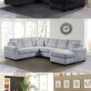 Lyon Black RAF Chaise
3-Pc Sectional Chaise