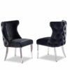 Stitch Black & Silver Dining Chair