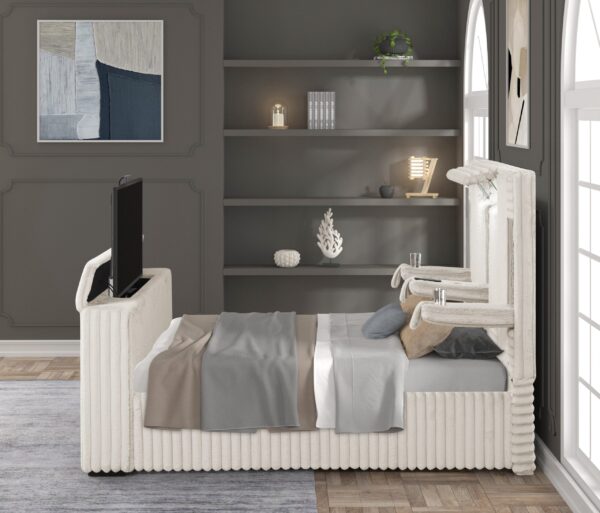 Destiny TV Bed White