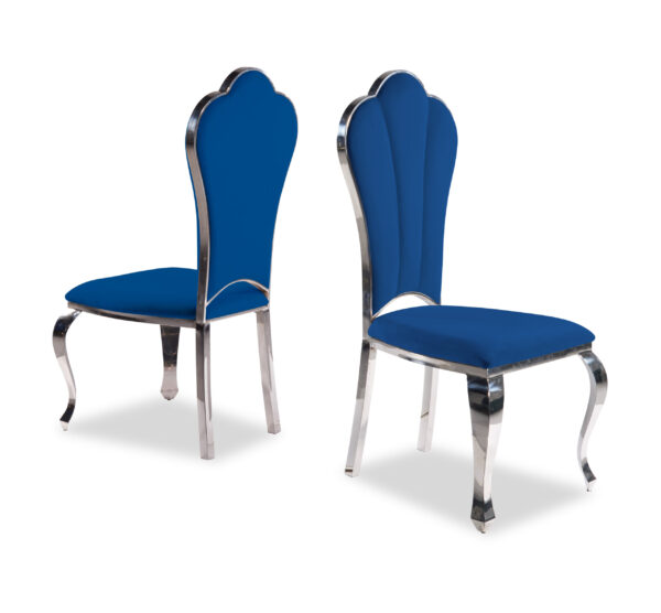Lilo Blue & Silver Dining Chair