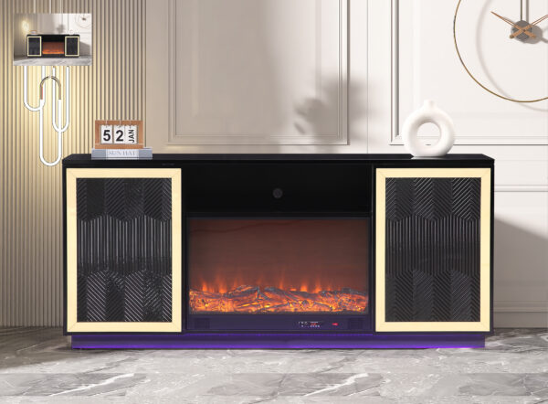 Quito Black TV Stand