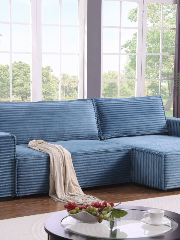 Bora Bora Blue
3-Pc Sectional Chaise