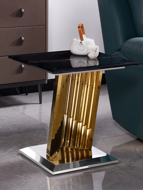 Shakespeare Gold/Black End Table