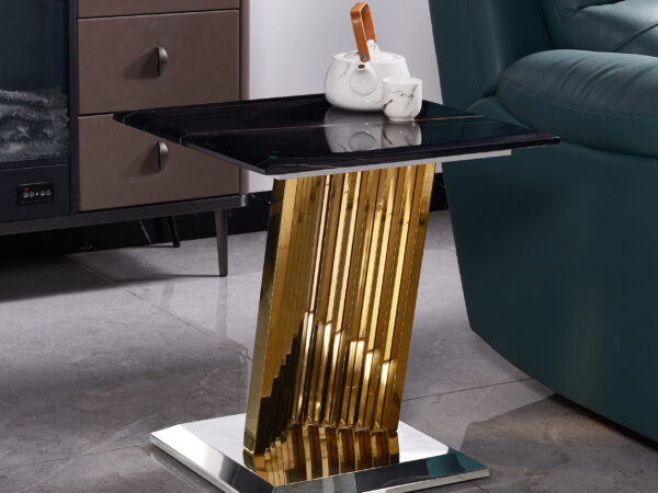 Shakespeare Gold/Black End Table