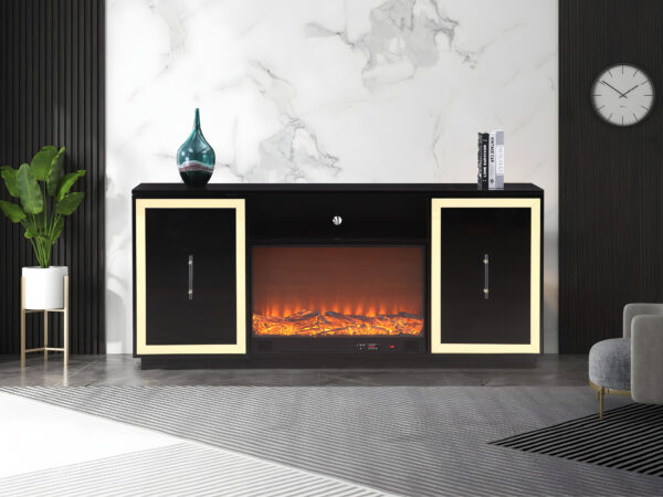 Cali Black TV Stand